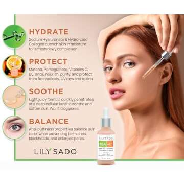 LILY SADO TEA+C Green Tea + Vitamin C Serum – Glowing Skin
