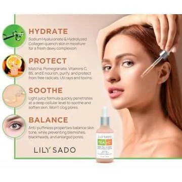 LILY SADO TEA+C Green Tea + Vitamin C Serum – Glowing Skin