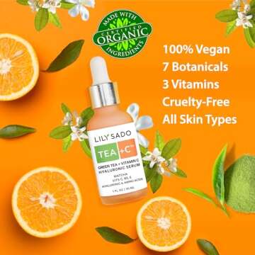 LILY SADO TEA+C Green Tea + Vitamin C Serum – Glowing Skin