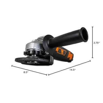 WEN 944 7-Amp Angle Grinder, 4-1/2", Grey,black,orange