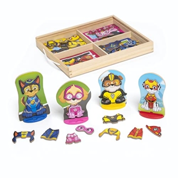 Melissa & Doug PAW Patrol Wooden Magnetic Dress-Up Playset for Creative Kids