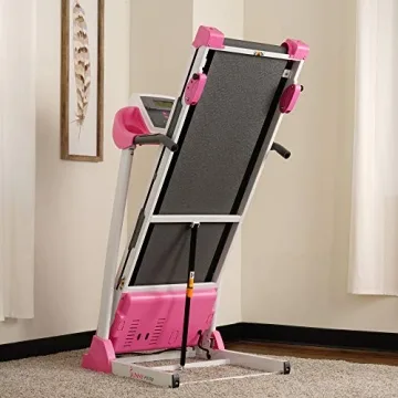 Sunny Pink Treadmill with 9 Workout Programs