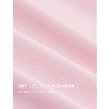 CRZ YOGA Long Sleeve Shirts for Women Soft Crew Neck Fall Basic Tight Tops Fitted Casual Going Out T-Shirts Strawberry Pink X-Small