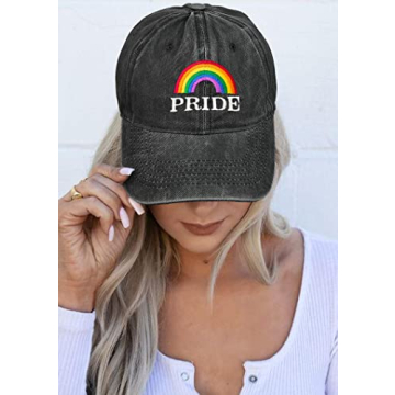LGBT Embroidered Rainbow Baseball Hat for Everyone