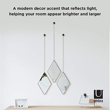 Umbra Dima Decorative Mirrors Set of 3 for Home