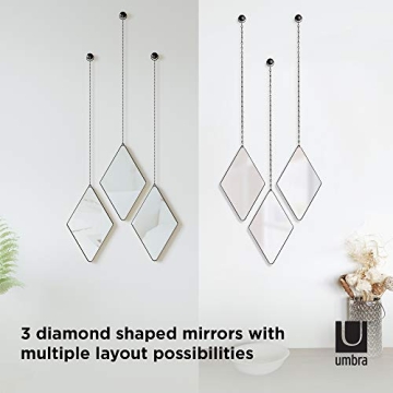 Umbra Dima Decorative Mirrors Set of 3 for Home
