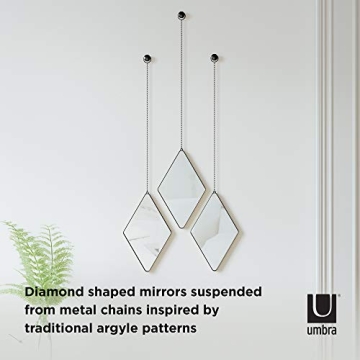 Umbra Dima Decorative Mirrors Set of 3 for Home