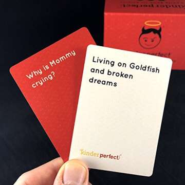KinderPerfect - The Hilarious Parents Party Card Game for Adult Game Nights Baby Showers Family Reunions