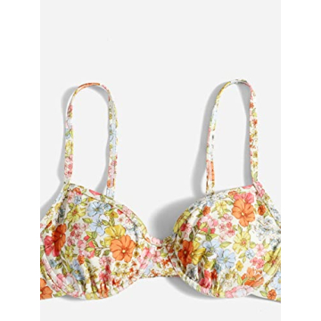 SOLY HUX Boho Floral Bikini Set High Waisted Swimsuits