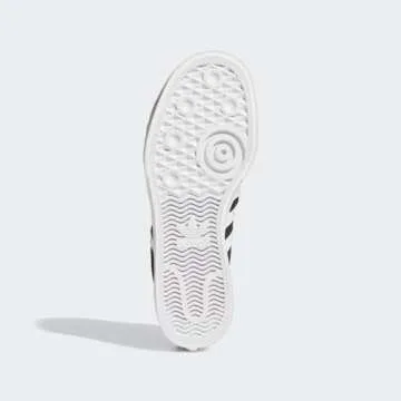 adidas Originals Women's Nizza Platform, Black/White/White, 6