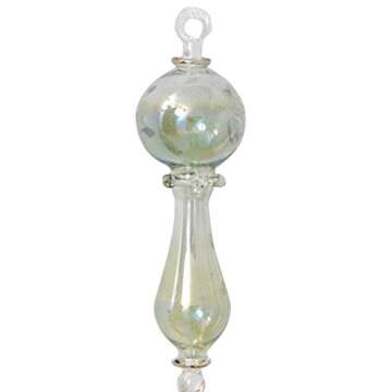 CraftsOfEgypt Set of 6 Egyptian Hand Blown Glass Christmas Ornaments Vintage Style for The Tree