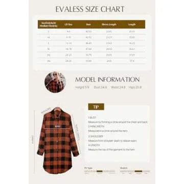 EVALESS Color Block Plaid Shacket Jacket Women's Fashion 2024