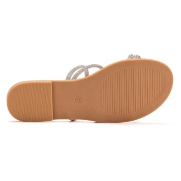 Stylish Rhinestone Slide Sandals for Women Summer Comfort