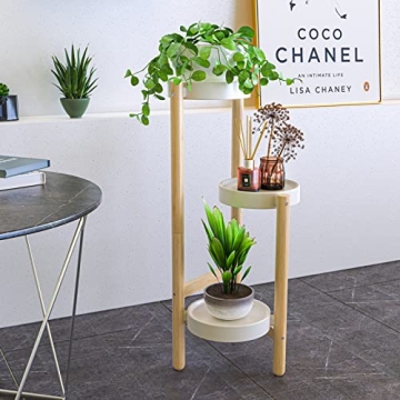 Wisuce 3 Tier Bamboo Plant Stand - Durable and Stylish