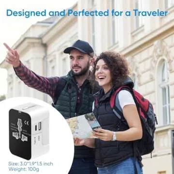 Universal International Travel Power Adapter High Speed with 3 USB Ports and USB Type C, Worldwide Wall Charger, All in One AC Plug for Europe, UK, China, Australia, Japan- for Laptop, Cell Phones