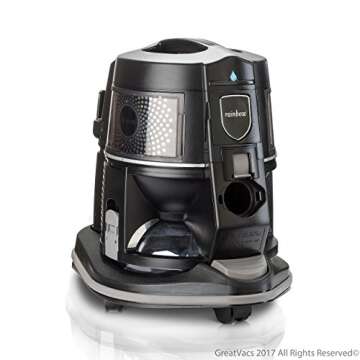 RAINBOW E2 Black Vacuum with Aquamate Shampooer and Warranty