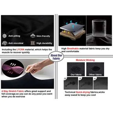 TYUIO High Waist Workout Yoga Shorts Women Running Biker Shorts with Pockets Black XL