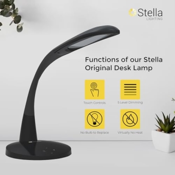 Stella Premium LED Desk Lamp - Adjustable Brightness for Crafts