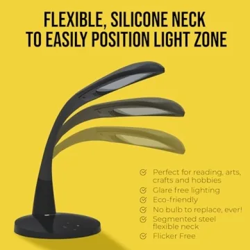 Stella Premium LED Desk Lamp - Adjustable Brightness for Crafts