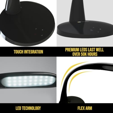 Stella Premium LED Desk Lamp - Adjustable Brightness for Crafts