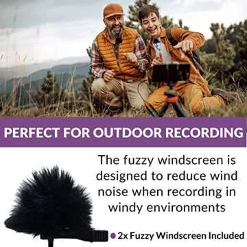 Purple Panda Dual Interview Lavalier Microphone Kit for Podcasts