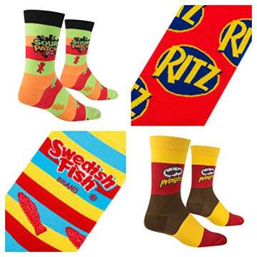 Crazy Socks: Fun Snack Food & Candy Designs for Everyone