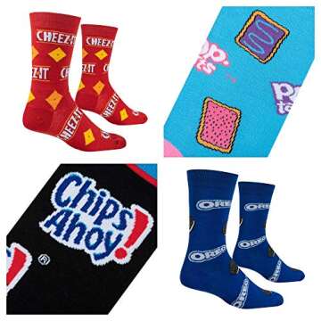 Crazy Socks: Fun Snack Food & Candy Designs for Everyone