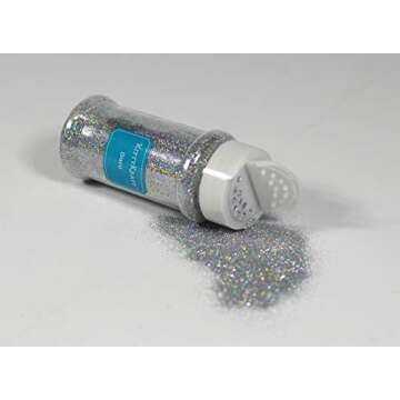 KittyKraft 5 Piece Extra Fine Glitter Set (Holographic Collection)- Includes Silver, Gold, Pink, Blue, and Purple Holographic Glitter- Perfect for Crafts and Slime