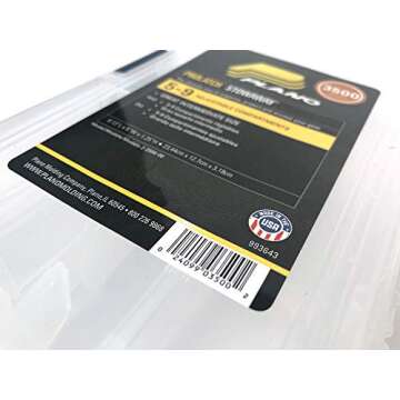 Plano Tackle Boxes,4 pack of 3500 Prolatch Stowaway Tackle Utility Boxes, Fishing Tackle Storage, bl...