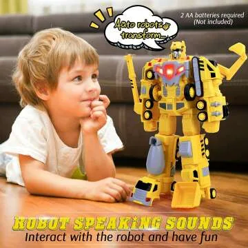 Transforming Magnetic Toy Trucks for Kids