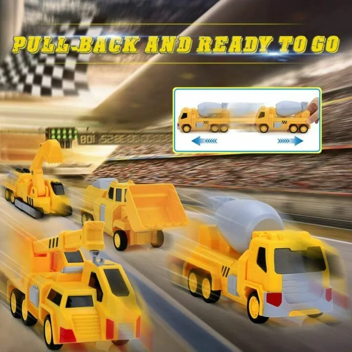 Transforming Magnetic Toy Trucks for Kids