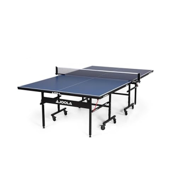 JOOLA Inside Professional MDF Indoor Ping Pong Table with Quick Clamp Table Tennis Net and Post Set ...