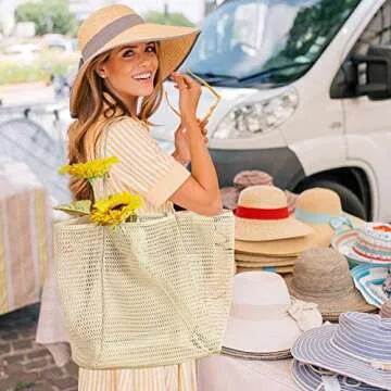 KALIDI Beach Mesh Tote Bag Stylish & Versatile 23L