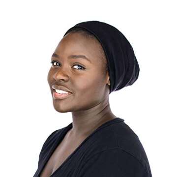 Grace Eleyae Satin Lined Sleep Cap Slap Silky Sleeping Stylish Beanie Hat Premium Quality Head Cover...