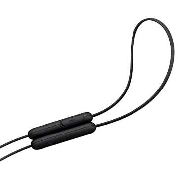 Sony WI-C200 Wireless in-Ear Headset/Headphones with mic for phone call, Black (WIC200/B)