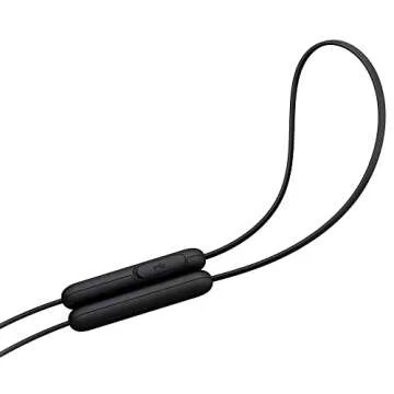 Sony WI-C200 Wireless in-Ear Headset/Headphones with mic for phone call, Black (WIC200/B)