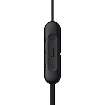 Sony WI-C200 Wireless in-Ear Headset/Headphones with mic for phone call, Black (WIC200/B)