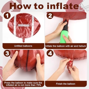 27 Inch Football Balloons for Birthday Party Decor