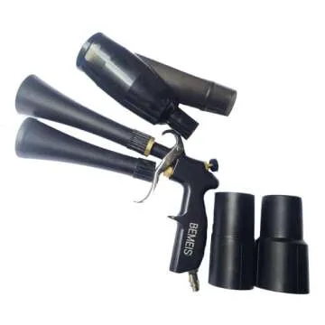 bemeis Air Blow Gun &vacunm Gun with Brass Adjustable Air Flow Nozzle,Cleaning Gun Quickly Blasts Di...
