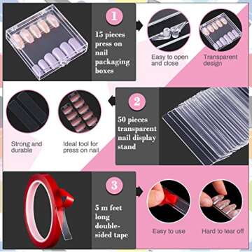 66 Pcs Nail Storage Set for Salon and DIY Use