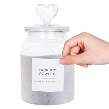 Mustry Minimalist Laundry Labels for Stylish Organization
