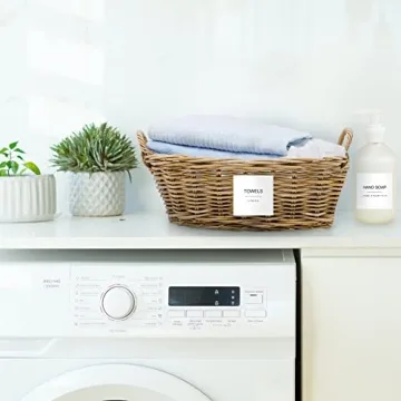 Mustry Minimalist Laundry Labels for Stylish Organization
