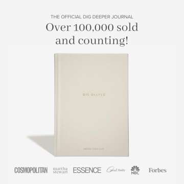 INSIDE THEN OUT Dig Deeper Journal - Guided Daily Journal With 180 Undated Prompts for Intention, He...