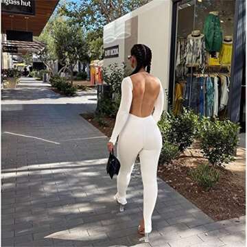 Stylish Backless Bodycon Jumpsuit for Women Elegant