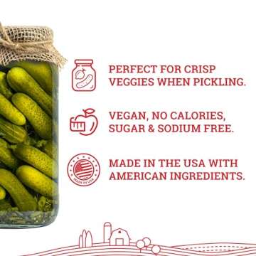 Hoosier Hill Farm Alum Granulated Pickle Powder, 1LB (Pack of 1)