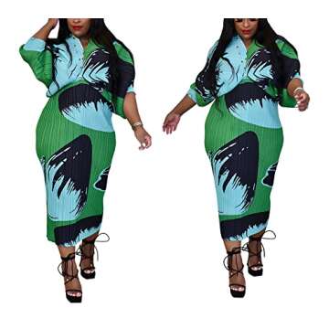 Stylish Summer African Maxi Dress for Plus Size Women