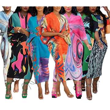 Stylish Summer African Maxi Dress for Plus Size Women