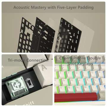 Womier SK75 Wireless Mechanical Gaming Keyboard - RGB & Customizable