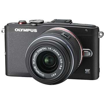 Olympus Mirrorless SLR E-PL6 with M Zuiko Digital 14-42mm Lens (Black) - International Version