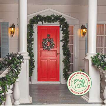 Christmas Ornaments Set of 24 - Beautiful [Black] Christmas Tree Decorations Ornaments Set - 4 Styles Glitter/Matte/Mirror/Shiny - Shatterproof/Pre-Strung - for Holiday/Party/Decorations/DIY (1.5")